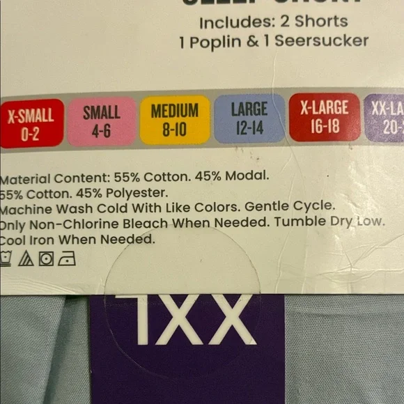 NWT LOFT Women's 2 Pack Pajama/sleep Shorts - Blue and Green Striped - Picture 11 of 11